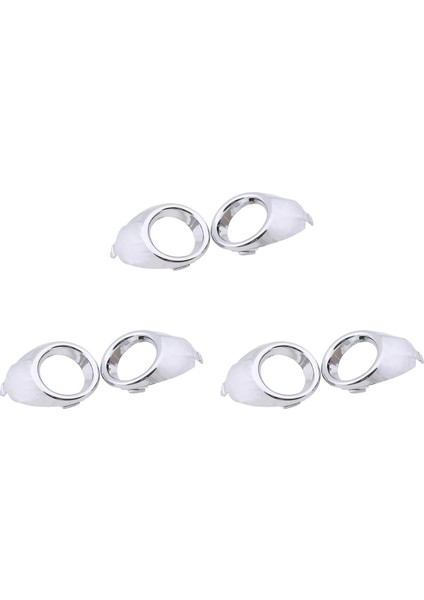 3x Sis Aydınlatma Koruması Yarış Izgaralar Ön Tampon Sis Lambası Koruma Çerçevesi Trim Çerçeve Fiesta 2008-2012 Için (Yurt Dışından)