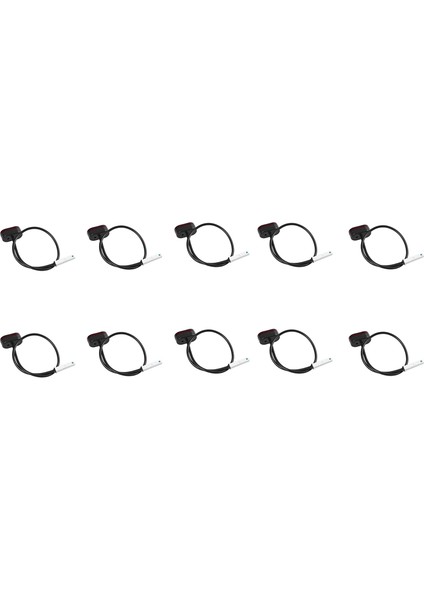 10X Arka Kuyruk Lambası Stop Lambası Fren Lambaları M365 M187 Elektrikli Scooter Için Hat ile (Yurt Dışından)