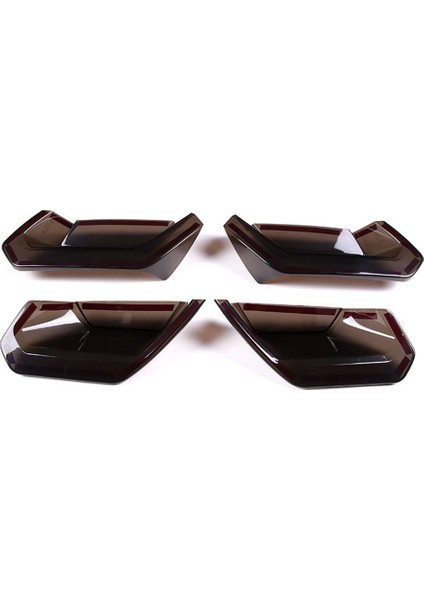 C7 2014-2019 Araç Arka Kuyruk Işık Kapağı Arka Sis Lambası Kapağı Trim Etiket Aksesuarları - Füme Siyah (Yurt Dışından)