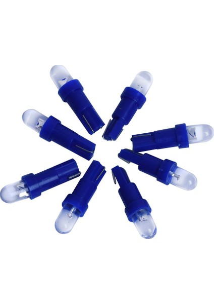 10X Mavi LED Ampul T5 12V Gösterge Tablosu Metre Ampul Lamba Işığı Araba Işıkları Için (Yurt Dışından)