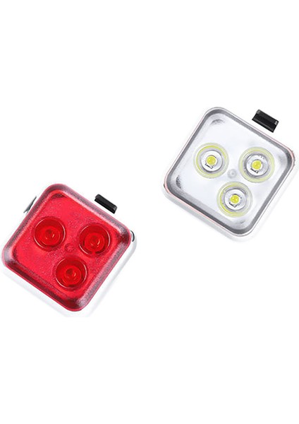 Bisiklet Işık Seti Şarj Edilebilir Bisiklet Işık Ön Arka Işıklar Su Geçirmez Dağ Yol Bisikleti Işıkları (Yurt Dışından)