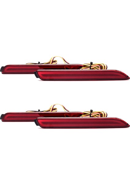 Sienna Wish Fortuner Için 2x LED Arka Tampon Sis Lambası Kuyruk Fren Dur Reflektör Sürüş Lambası (Yurt Dışından)