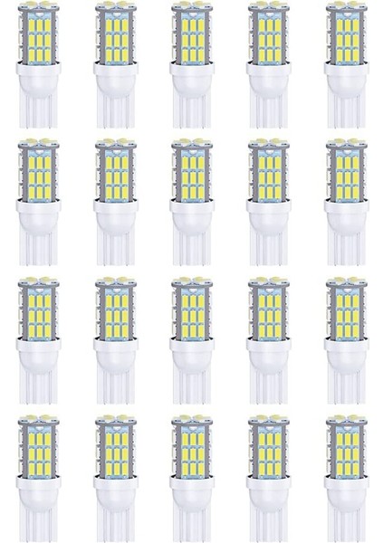 T10 921 194 168 175 LED Ampuller 20'li Paket, 3014 42-Smd LED Rv Römork Tekne Gövdesi Kubbe Harita Lisans Işıkları, Beyaz (Yurt Dışından)