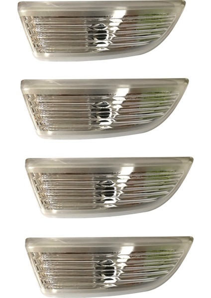 4x Sol Yan (Sol) Kanat Ayna Kapı Gösterge Lensi Everest 2012-2018 Için Sinyal Işık Kapağı (Ampulsüz) (Yurt Dışından)