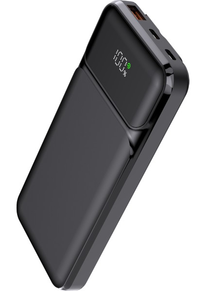 Nıght 135B 10000MAH PD20W Hsc 22.5W Dahili Kablolu LCD Gizli LED Siyah Taşınabilir Şarj Cihazı Powerbank fiyatları