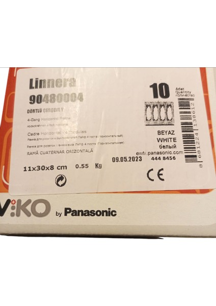 Linnera Beyaz Dörtlü Çerçeve - 90480004