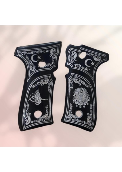 Yavuz 16 - Beretta F92 Osmanlı Tuğralı Siyah Sedef Kabze