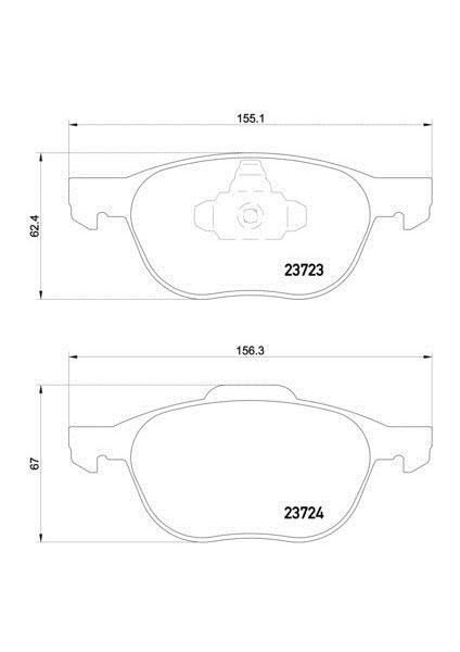 Ecosport Ön Fren Balata (2017-2022) 3M5J2K021AB GDB1583 1.0