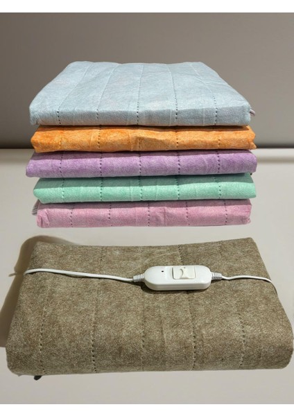 Çift Kişilik Elektrikli Battaniye | Elekrikli Yatak Isıtıcı 6 Renk Seçeneği