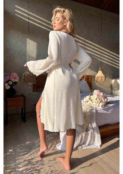 Özel Örme Kumaş Önden Bağlamalı Robdeşambr fiyatları