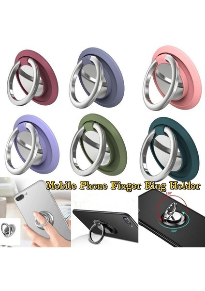 Cep Telefonu Tutucusu 360 Derece Dönüştürme, Mobil Telefon Arabası Magnetik Tutucusu Için Uygun, Cep Telefonu Geri Çekilmiş Sticker Pad Evrensel Tutucusu (Yurt Dışından)