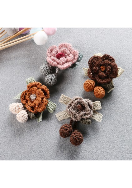 Küçük Taze ve Sevimli Pamuk ve Keten Bitki Çiçek Buketi Broş, Çok Yönlü Büstü Orman Kızı Broş (Yurt Dışından) modelleri