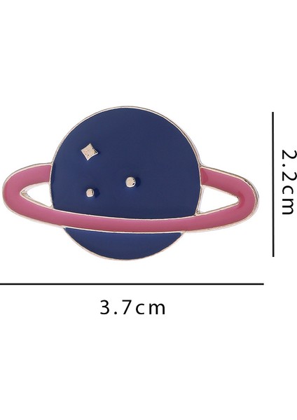 Kozmik Broş Erkek Pin Gezegen Biblo Aksesuarları Toka Pin Yaka Giyim Çanta Dekorasyon Metal Rozeti Öğrenci (Yurt Dışından)