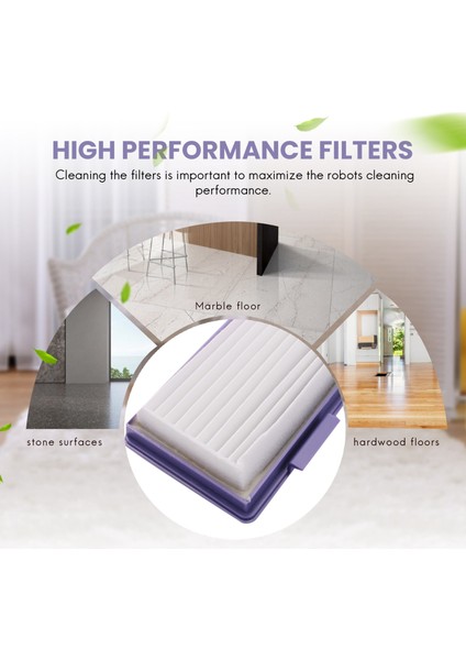 Connected D3 D4, Botvac D Serisi D75 D80 D85 ve 65 70E 75 80 85 Modelleri Için Yüksek Performanslı Filtre Yedekleri, 7'li Paket. (Yurt Dışından)