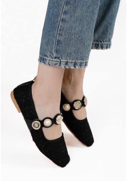 Günlük Kadın Şık Tokalı Babet Tüvit Kumaş Hafif Rahat Ayakkabı fiyatları