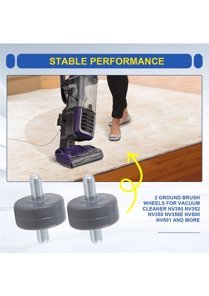 Elektrikli Süpürge NV350 NV352 NV355 NV356E NV500 NV501 ve Daha Fazlası Için 2 Zemin Fırçası Tekerleği (Yurt Dışından) indirimleri