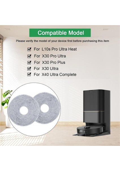 L10S Pro Ultra Heat, Gen 2, X40 Complete, X30 Ultra, Vakumlu Paspas Bezi Pedleri Için (Yurt Dışından)