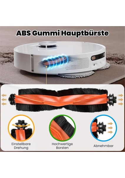 X20+ / X10+ Robot Süpürge Için Aksesuar Seti, Yedek Ana Fırça Paspas Pedi Toz Torbaları Yan Filtreler (Yurt Dışından)
