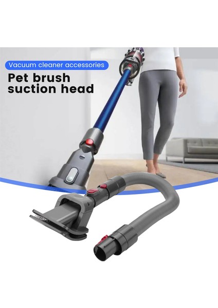 Vakum Ataşmanı Köpek Kedi Evcil Hayvan Yatak Fırçası Bakım Aracı V11 V10 V8 V7 Temizleyici Aksesuarları ile Uyumlu (Yurt Dışından)