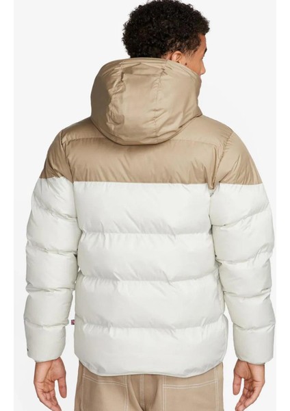 Storm Fit Windrunner Primaloft Filled Full Zip Hoodie Kısa Erkek Mont Kahverengi Beyaz fiyatları