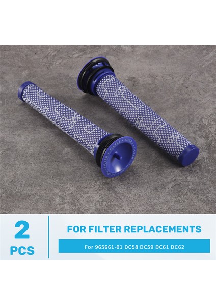 Elektrikli Süpürge Filtresi, Absolute Animal V8+, V8, , V6, DC62, DC61, DC59, DC58 Elektrikli Süpürge Filtre Yedekleri 2 Paket, Mavi (Yurt Dışından) fırsatları