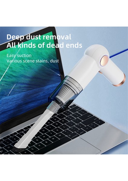 Elektrikli Süpürge, Mini Elektrikli Süpürge Katlanır Taşınabilir USB Kablosuz El Tipi Yüksek Emiş Ev Araba Için, Beyaz (Yurt Dışından) indirimleri