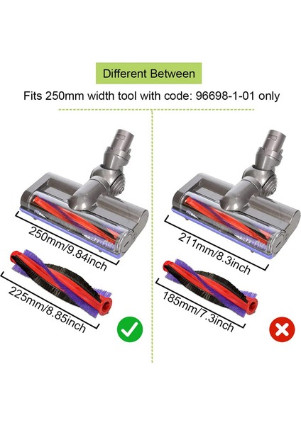 Silindir Fırça, Yedek Parçalar Silindir Fırça Hepa Filtreleri V6 DC59 DC62 SV03 Elektrikli Süpürge Aksesuarlarıyla Uyumlu, Gösterildiği Gibi (Yurt Dışından) fırsatları