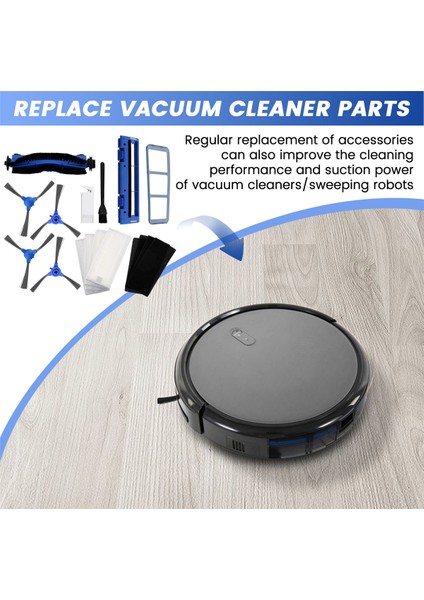 Süpürge Aksesuarları, Robovac 11S 15T 30 30C 15C 12 25C 35C Süpürme Makinesi Ana Fırça Kenarı Hepa Filtre Ekranı Değişimi, Mavi ve Beyaz (Yurt Dışından) fırsatları