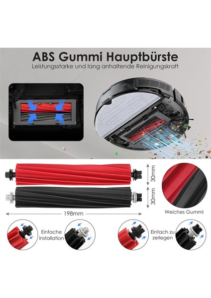 Elektrikli Süpürge Aksesuarları, S8 Pro Ultra Için Aksesuar Seti, Yedek Parça Robot Elektrikli Süpürge Yedek Parçası, Gösterildiği Gibi (Yurt Dışından) modelleri