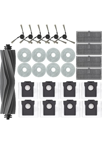 Elektrikli Süpürge Parçaları, X40 Ultra, Pro, S30 Pro Ultra Parça Aksesuarları Ana Yan Fırça Hepa Filtre Paspas Bezi Toz Torbası Değişimi, Gösterildiği Gibi (Yurt Dışından)