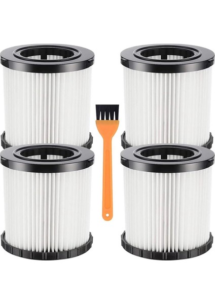 Vakum Temizleme Aletleri, DCV580 DCV581H DCV5801H Islak/kuru Vakum Için 4 Adet Vakum Hepa Yedek Filtre, Yıkanabilir ve Tekrar Kullanılabilir, Siyah (Yurt Dışından)