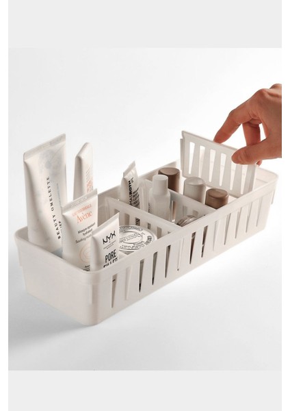 1 Adet Orta Boy Ayarlanabilir Beyaz Plastik Organizer & Çekmece Düzenleyici fiyatları