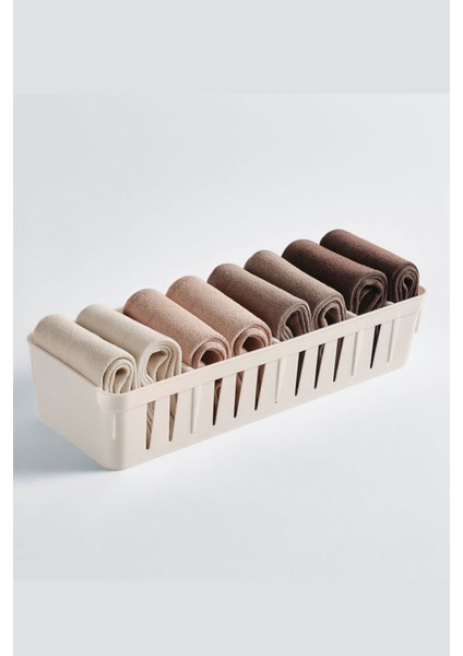 1 Adet Orta Boy Ayarlanabilir Beyaz Plastik Organizer & Çekmece Düzenleyici modelleri