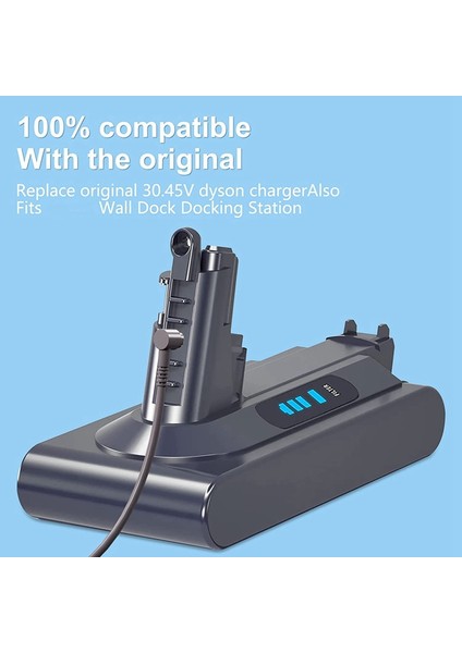 Elektrikli Süpürge Parçaları, V10 V11 V12 V15 30.4V Kablosuz Elektrikli Süpürge Için Şarj Cihazı Güç Adaptörü 217160-02 Abd Fişi, Gri (Yurt Dışından) fırsatları