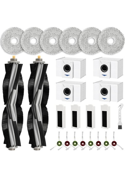 Elektrikli Süpürge Parçaları, T20 Omni / T20E Elektrikli Süpürge Robotu Yedek Parçaları Için Aksesuar Seti Ana Yan Fırça Filtre Paspasları, Gösterildiği Gibi (Yurt Dışından)