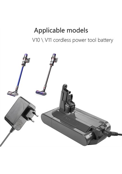 Adaptör, V10 V11 V15 SV12 SV15 Elektrikli Süpürge Için Şarj Cihazı Şarj Hattı Güç Adaptörünü Değiştirin 30.45V / 1100MA Ab Fişi, Gösterildiği Gibi (Yurt Dışından) indirimleri