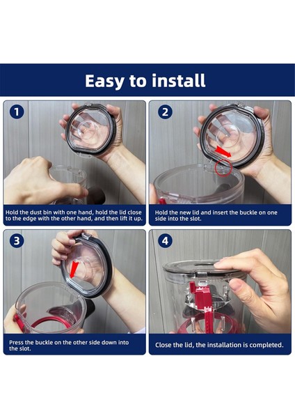 Elektrikli Süpürge Parçaları, V11 V15 SV14 SV15 SV22 Hazne Kova Kutusu 970050-01 Yedek Parça 965443-01 969509-01 Için Toz Haznesi Kabı, Gösterildiği Gibi (Yurt Dışından) indirimleri