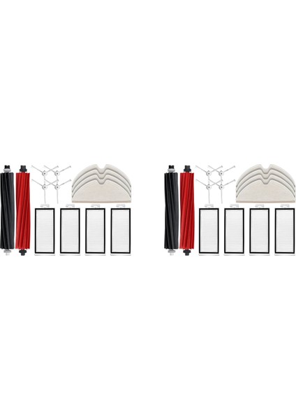 Q8 Max, Max+, Q5 Pro, Pro+ Vakum Ana Yan Fırça Hepa Filtre Paspas Bezi Için 28 Adet Aksesuar Seti (Yurt Dışından)