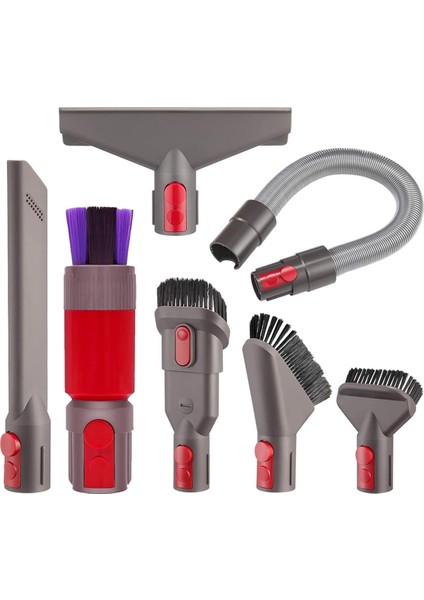 Elektrikli Süpürge Parçaları, V15 V12 V11 V10 V8 Fırça Aletleri Uzatma Hortumu Yatak Darlığı Aleti Için Yedek Parça Takımı, Gösterildiği Gibi (Yurt Dışından)