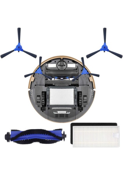 Yedek Kit Uyumlu Robovac 11S 30 Aksesuarları, Vakum Filtreleri, Yan Fırçalar, Rulo Fırça, 28'li Paket (Yurt Dışından) fırsatları