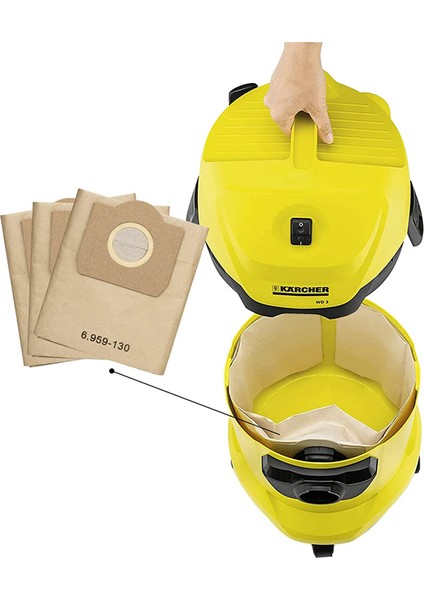 Toz Torbası, Yedek Parça Toz Torbası A 2201 Wd3 6.959-130.0 Elektrikli Süpürge Aksesuarları Için Uyumlu, Gösterildiği Gibi (Yurt Dışından) fiyatları