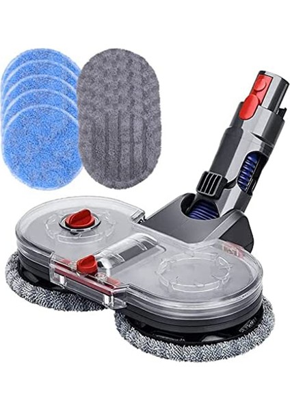 Paspas Başlığı, V8 V10 V11 V15 Elektrikli Süpürge Için Elektrikli Paspas Aparatı, Çıkarılabilir Su Tankı, 10 Ped Seti, Gösterildiği Gibi (Yurt Dışından)