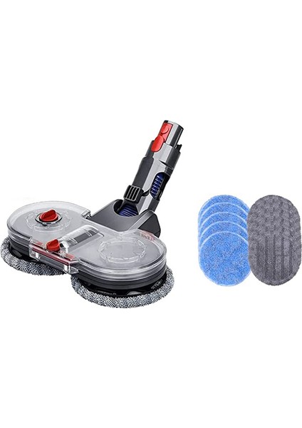 Paspas Başlığı, V8 V10 V11 V15 Elektrikli Süpürge Için Elektrikli Paspas Aparatı, Çıkarılabilir Su Tankı, 10 Ped Seti, Gösterildiği Gibi (Yurt Dışından)