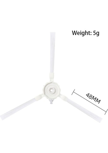 Süpürge Aksesuarları, X-Plorer Serie 75 RG7687 / RR7687WH Robotik Süpürge Için 8 Adet Yan Fırça Yedek Parçaları, Beyaz (Yurt Dışından) indirimleri