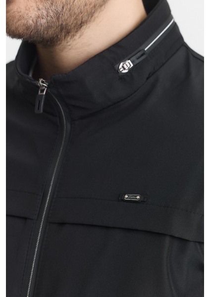 Siyah Erkek Pamuk Polyester Karışımlı Su ve Rüzgar Geçirmez Mevsimlik&yazlık Mont indirimleri