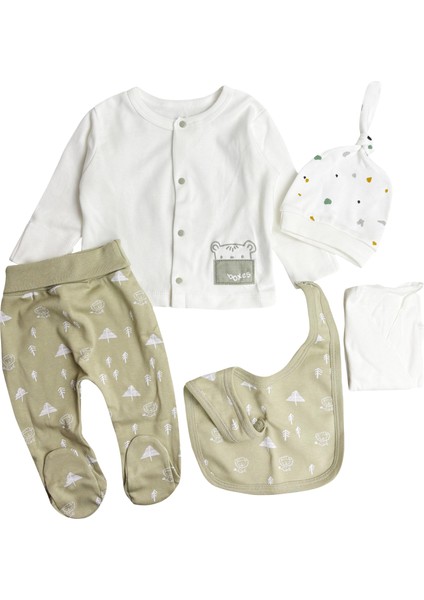 Boxes Green Erkek Bebek Zıbın Set 5li