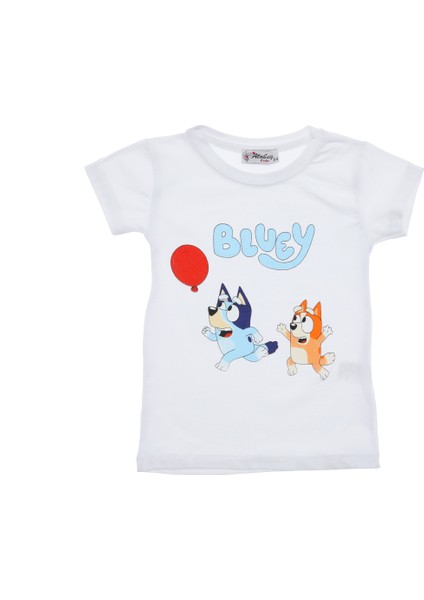 Kız Çocuk T-Shirt Bluey Baskılı