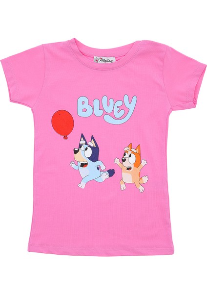 Kız Çocuk T-Shirt Bluey Baskılı