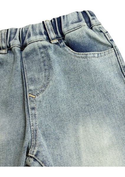 Boyfrend Beli Lastikli Bol Bebek Kot Pantolon