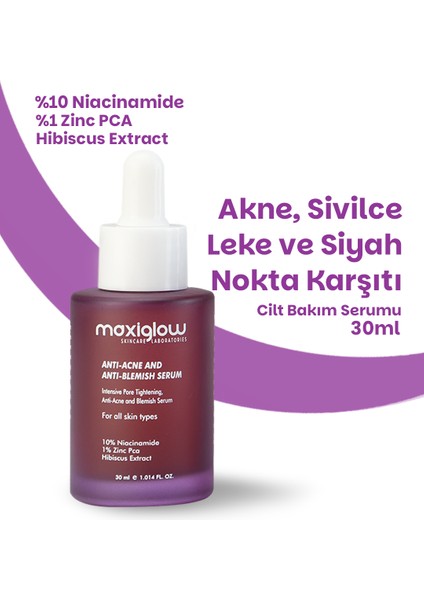 %10 Niacinamide & Zinc Cilt Bakım Serumu, Siyah Nokta Karşıtı, Leke Önleyici Yüz Serumu